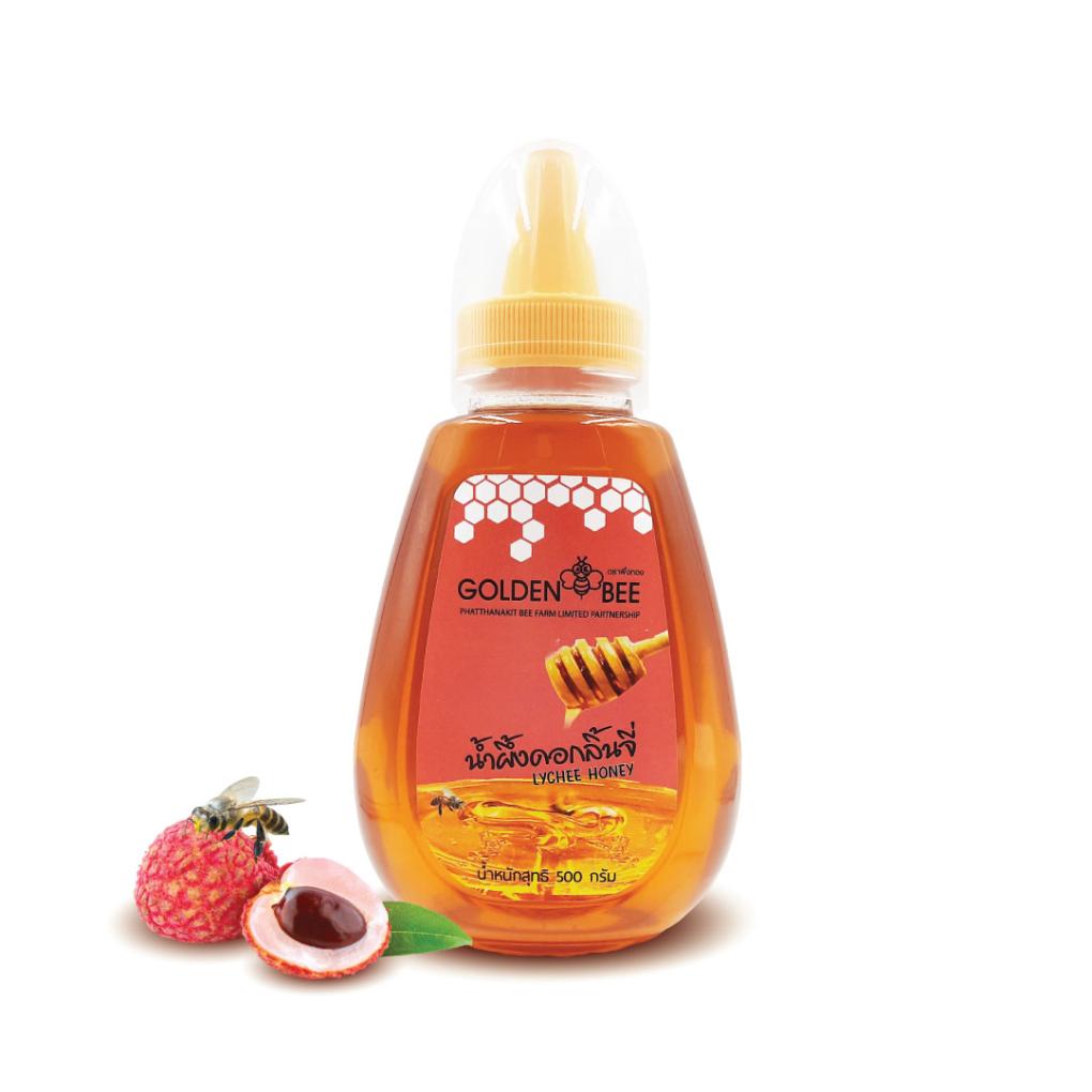น้ำผึ้งดอกลิ้นจี่ 500 กรัม ขวดสะดวกใช้
