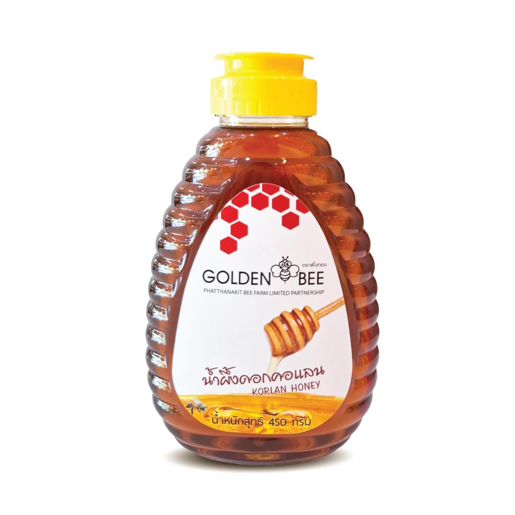น้ำผึ้งดอกคอแลน 450 กรัม (ขวดรังผึ้ง)
